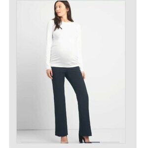 GAP Modern Bootcut Gray Maternity Trouser Dress Pants Full Panel Size 2 RT$69